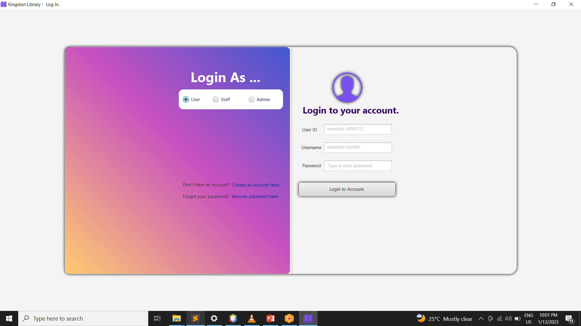 Login 